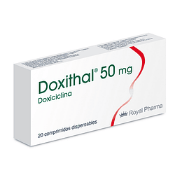 Doxithal Doxiciclina 50mg 20 Comprimidos Dispersables