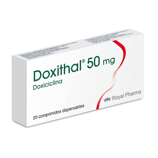 Doxithal Doxiciclina 50mg 20 Comprimidos Dispersables