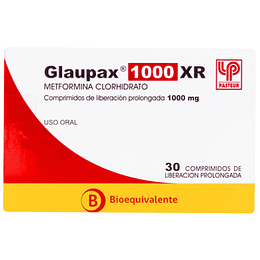 GLAUPAX XR COM 1000 MG X 30