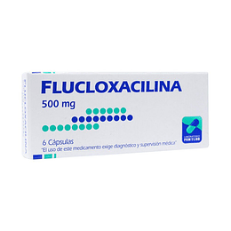 FLUCLOXACILINA COM 500 MG X 6 	