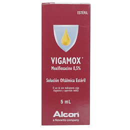 VIGAMOX Solución Oftálmica 0.5% 5ml