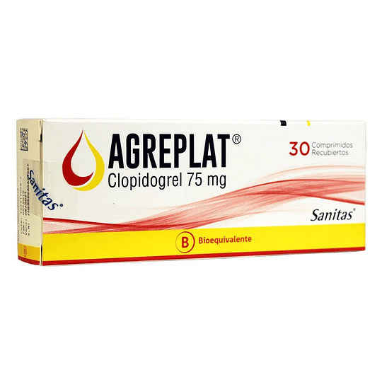 Agreplat 75 mg, 30 comprimidos