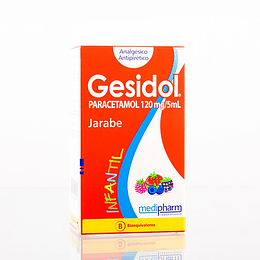 Gesidol Infantil (Bioequivalente) Paracetamol 120mg Jarabe 100ml