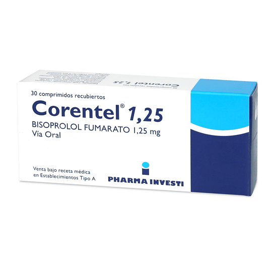 Corentel 1,25 mg  30 comprimidos.