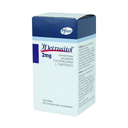 Detrusitol Tolterodina 2mg 60 Comprimidos Recubiertos