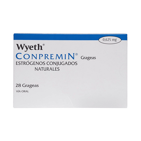 Conpremin Estrógenos Conjugados 0.625mg 28 Grageas