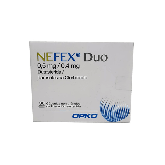 Nefex Duo 0,5mg/0,4mg por 30 capsulas