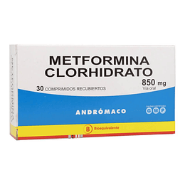 Metformina 850 mg 30 comprimidos Andrómaco