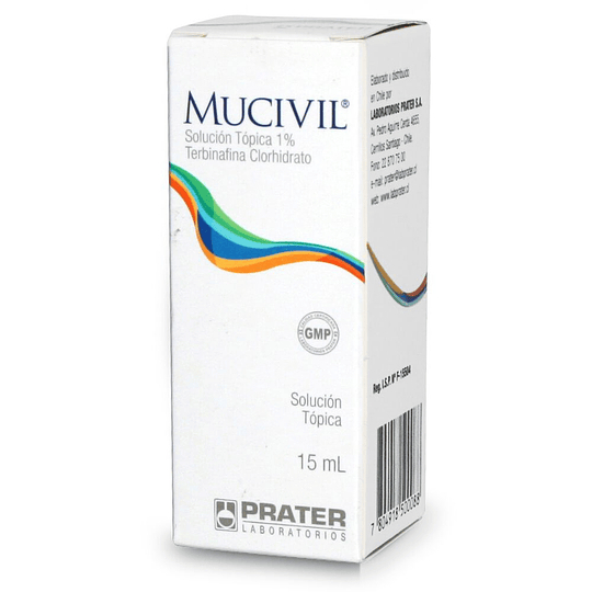 Mucivil 1 % Solución tópica 15 ml