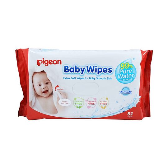 TOALLAS HUMEDAS BABY WIPES X 82 UNID PIGEON