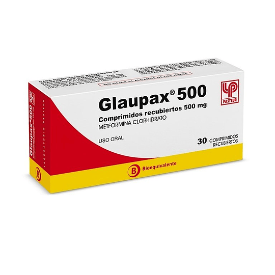 Glaupax (Bioequivalente) 500mg 30 Comprimidos Recubiertos