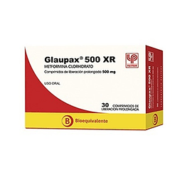 Glaupax XR (Bioequivalente) 500mg 30 Comprimidos Recubiertos