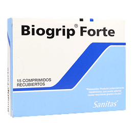 Biogrip Forte 15 comprimidos recubiertos