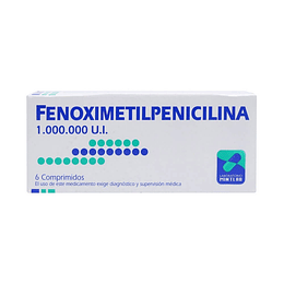 FENOXIMETIL PENICILINA COM 1.000.000 X 6 MINT