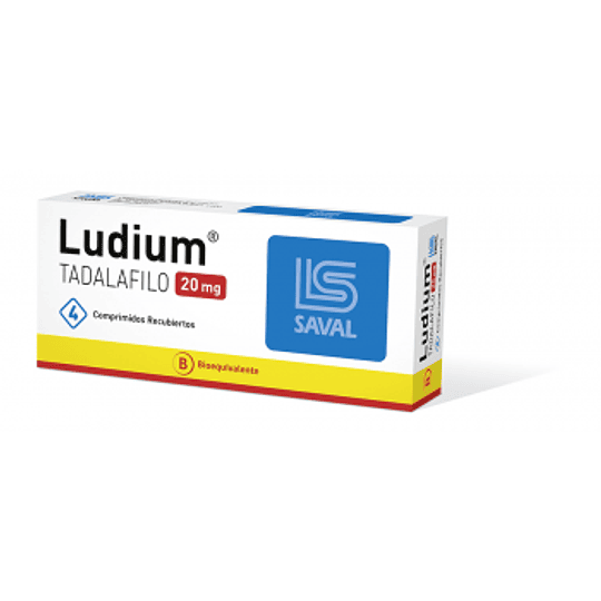 Ludium (B) Tadalafilo 20mg 4 Comprimidos Recubiertos