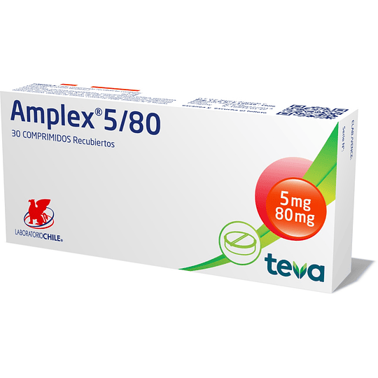 Amplex 5 / 80 mg, 30 comprimidos