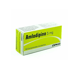 Amlodipino 5 mg, 60 comprimidos - Opko