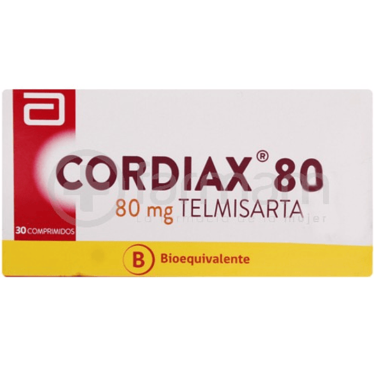 Cordiax 80 mg 30 comprimidos