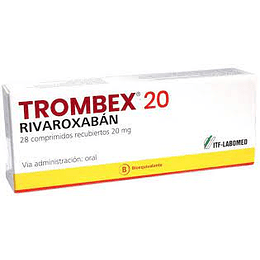 Trombex comprimidos 20 Mg , 28 comprimidos Bioequivalente