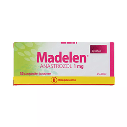 Madelen Anastrozol 1mg 30 comprimimdos recubiertos