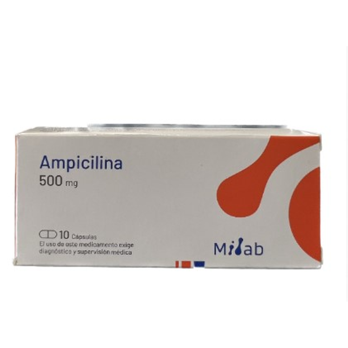 Ampicilina 500mg por 10 capsulas