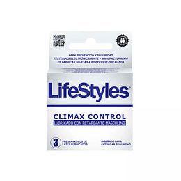 LIFESTYLES  Climax Control Preservativos Condones