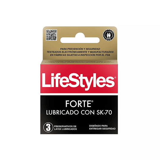 LIFESTYLES Preservativos Forte 3 preservativos