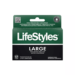 LIFESTYLES Large 3 Preservativos Condones