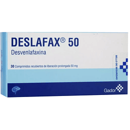 Deslafax Desvenlafaxina 50mg 30 Comprimidos