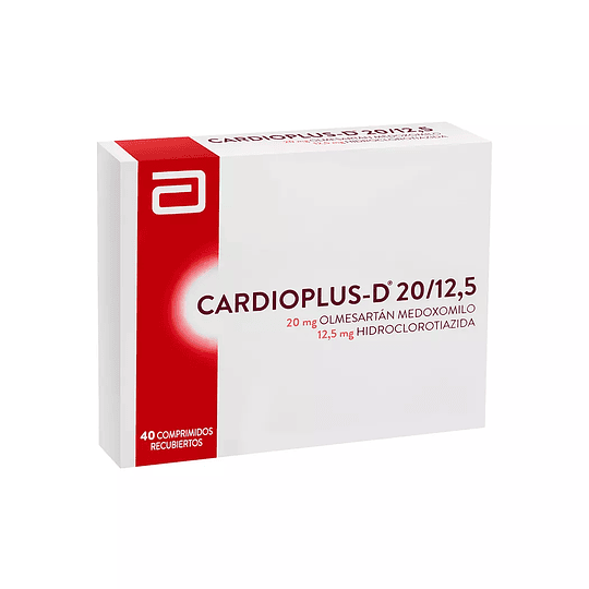 Cardioplus D 20 / 12,5 mg 40 comprimidos