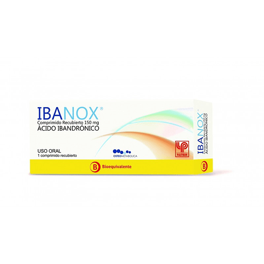 Ibanox (Bioequivalente) Ácido Ibandrónico 150mg 1 Comprimido Recubierto