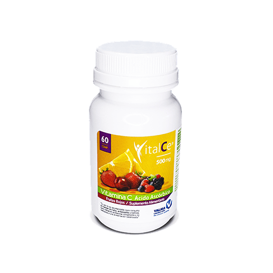 Vitamina C Frutos Rojos 500 Mg., 60 Comprimidos