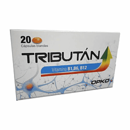 Tributan (Vitaminas B1,B6 y B12), 20 Cápsulas