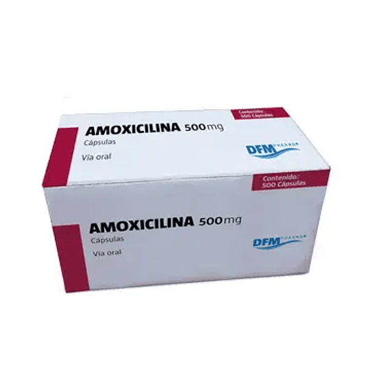 Amoxicilina 500Mg con 100 cápsulas