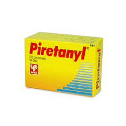 Piretanyl comprimidos, envase de 100 comprimidos