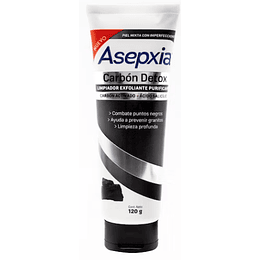 ASEPXIA CARBON DETOX LIMPIADOR EXFOLIANTE PURIFICANTE 120GR