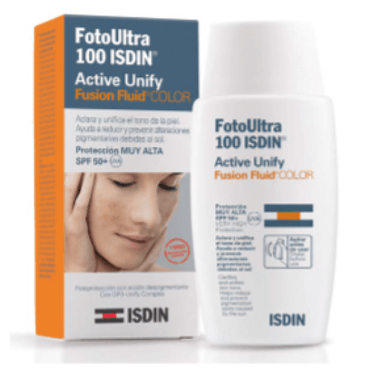 ISDIN FOTOULTRA 100 ACTIVE UNIFY SPF50(+) FUSION FLUID COLOR.50ML