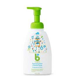 BABYGANICS LIMPIADOR DE BIBERONES/LAVALOZAS EN ESPUMA SIN PERFUME 473ML