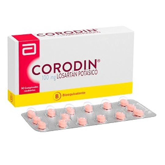 Corodin comprimidos de 100mg., envase de 30 comprimidos