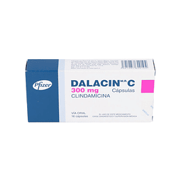 Dalacin C cápsulas de 300 mgr., envase de 16 cápsulas
