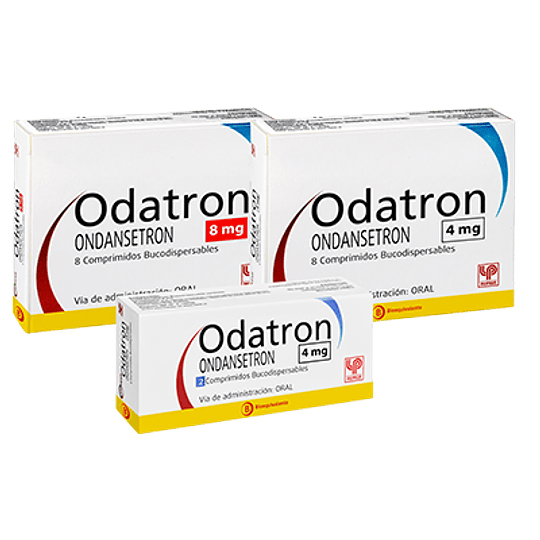 Odatron comprimidos de 8 mg., envase de 8 comprimidos