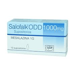 Salofalk ODD supositorios  de 1,0 gr.; envase de 10 supositorios