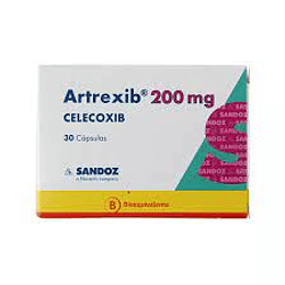 Artrexib Celecoxib 200 mg envase de 30 comprimidos