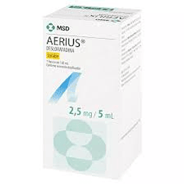 Aerius solución oral 2,5 mgr./5 ml., envase de 120 ml.
