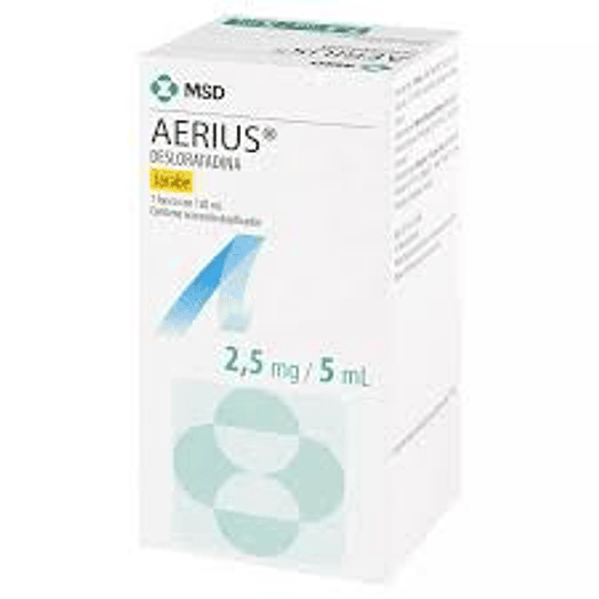 Aerius solución oral 2,5 mgr./5 ml., envase de 120 ml.