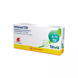 Intaxel ER (Bioequivalente) Pramipexol 0,75mg 30 Comprimidos Prolongados