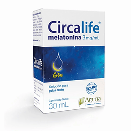 Circalife Melatonina 3mg envase de 30 cápsulas