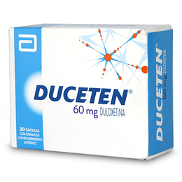 Duceten Duloxetina 60mg 30 Cápsulas