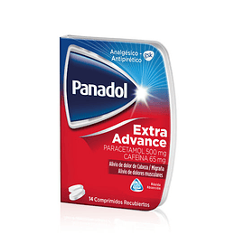 Panadol Extra Advance Paracetamol 14 Comprimidos Recubiertos