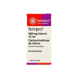 Ferinject Carboximaltosa de Hierro 500mg Inyectable 1 Vial 10ml